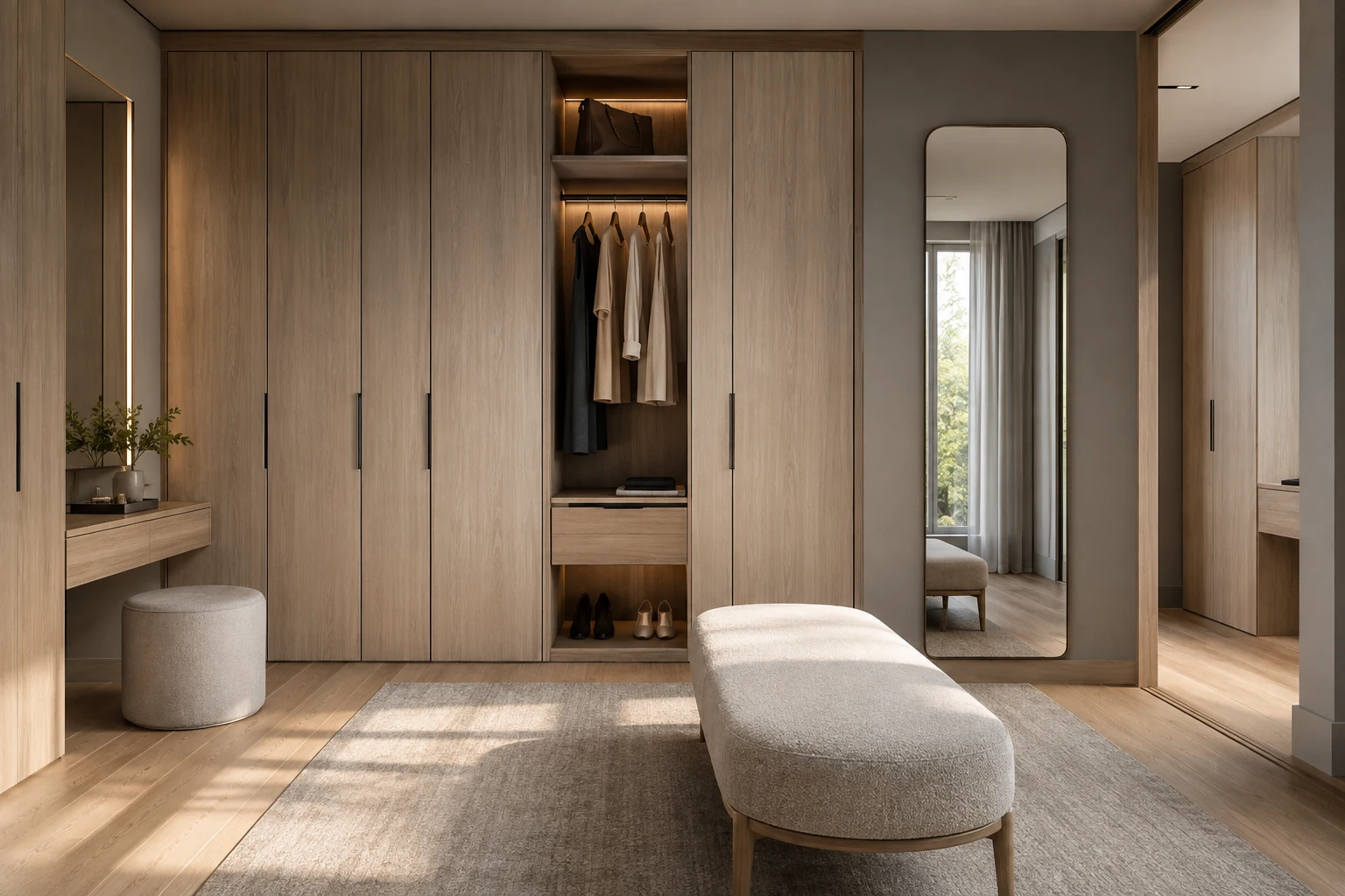 walk-in closet space