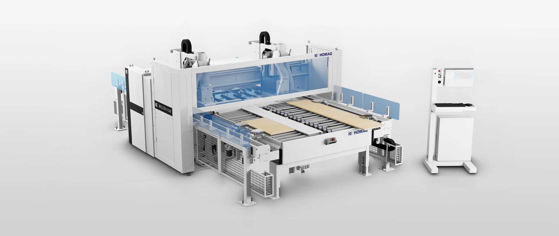 Latest German Homag six-sided drilling production line